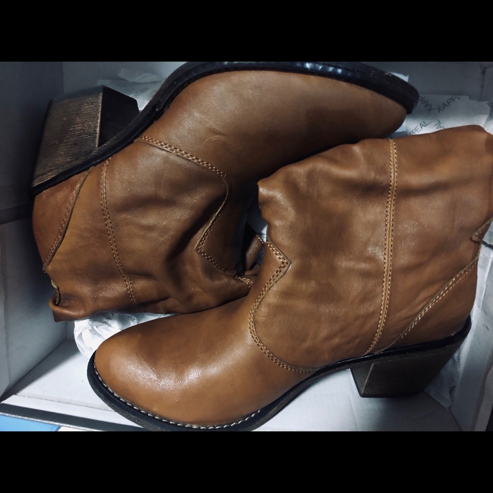 Brooks Brown Cowgirl Cowboy Boots